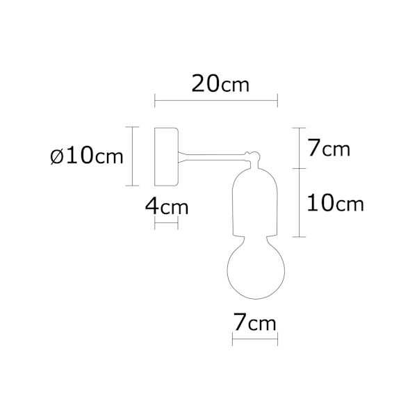 Vägglampa Datca - N-934