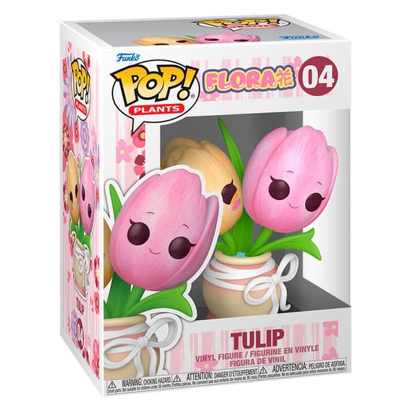 Flora Tulip Pop Figur - Samlerbart vinyllegetøj