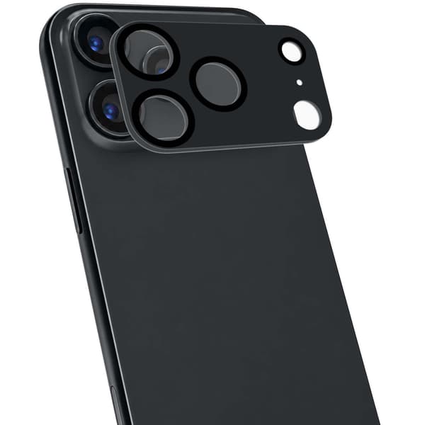 iPhone 18/17 Pro Kameralinsskydd, Mörk Silver