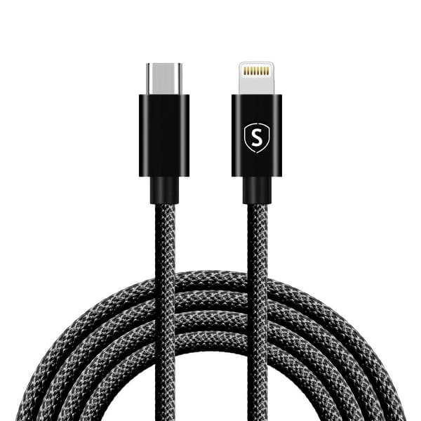USB-C - Lightning-kaapeli 20 W, 2 m - musta