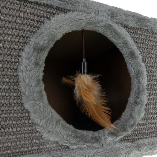 Kradsetræ til katte med seng, sisal, staldben