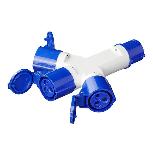 CEE 3-vägs splitter 16A