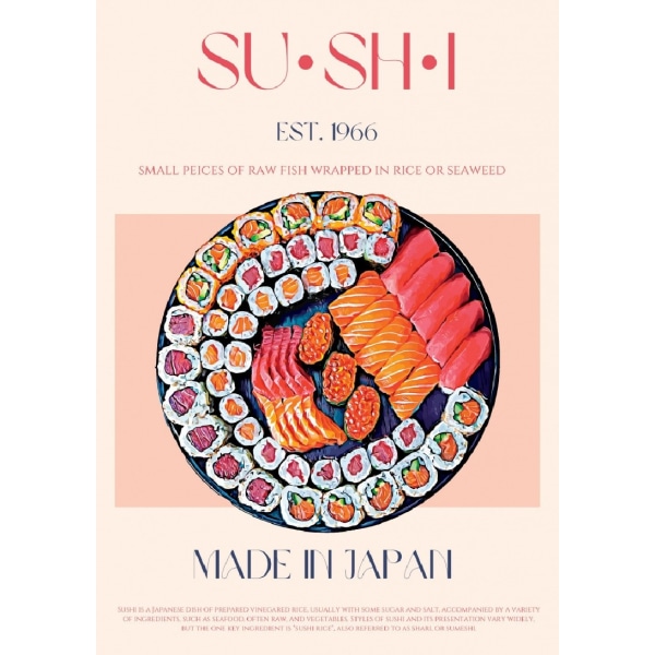 Sushi - 50x70 cm