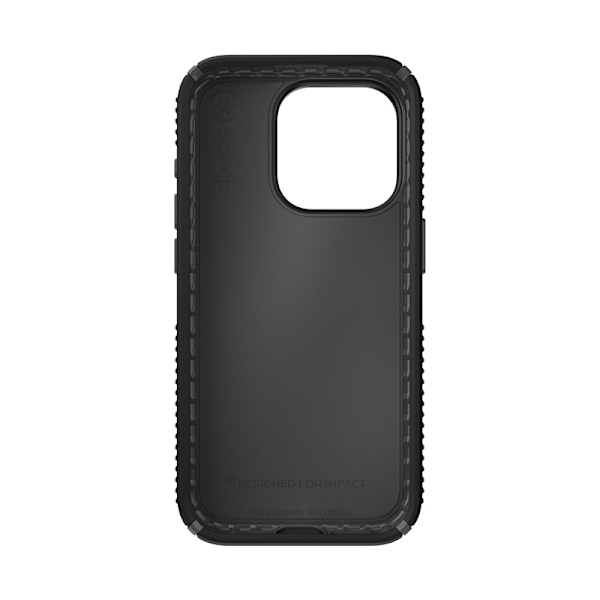 Speck Presidio2 Grip - kotelo iPhone 15 Prolle (musta / liuskeha