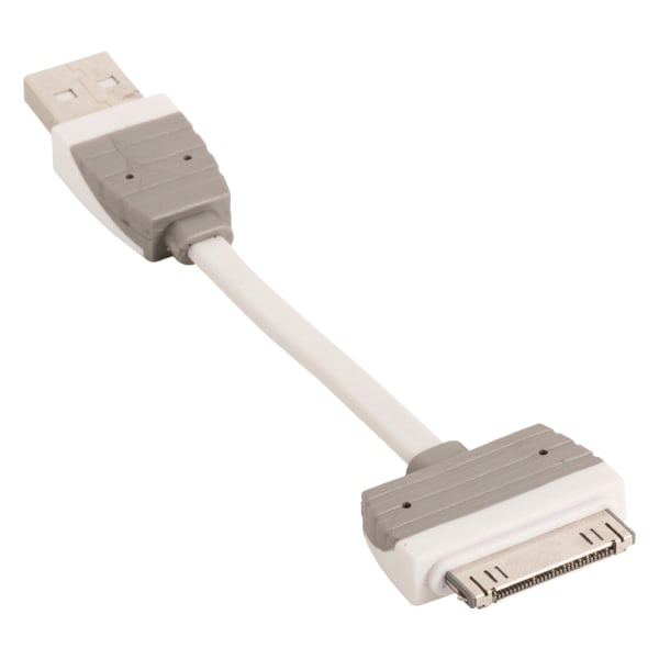 Synk och Laddningskabel Apple Dock 30-Pin - USB A hane 0.10 m Vit