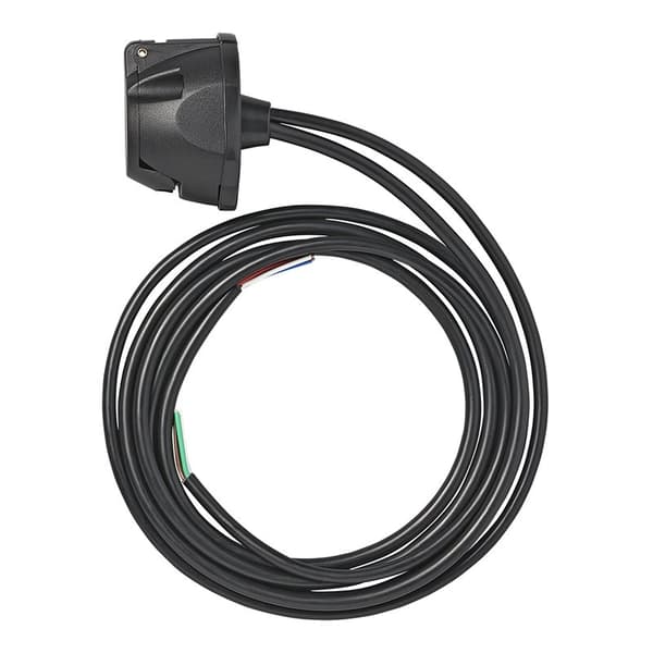 Forkablet fatningssamling 7+1-benet PVC + 1,50 M kabel 8 ledninger