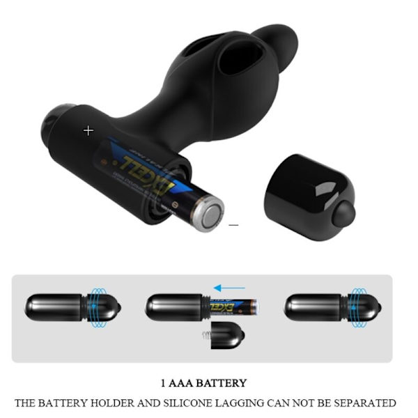 Mr Play - Analplugg i silikon med vibration