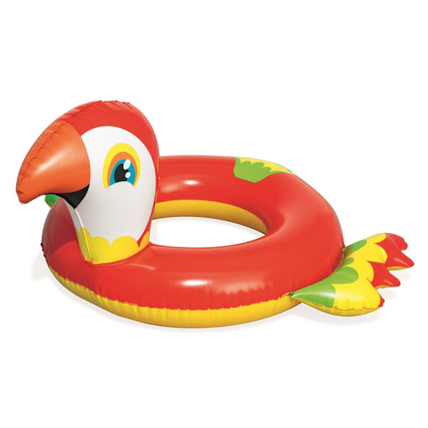Uppblåsbar simring för barn Funny Animals Bestway 36128 papegoja