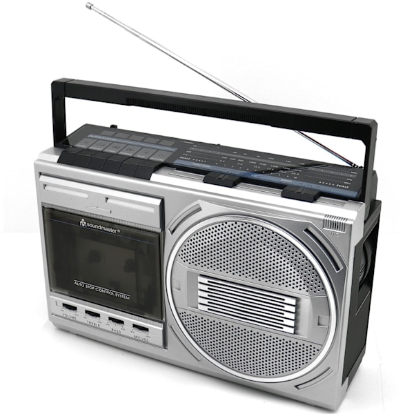 Kasettiradio Mono Bluetooth RR20SI hopea