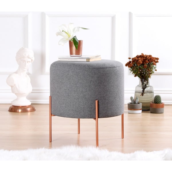 Pouff Copper 51 - harmaa