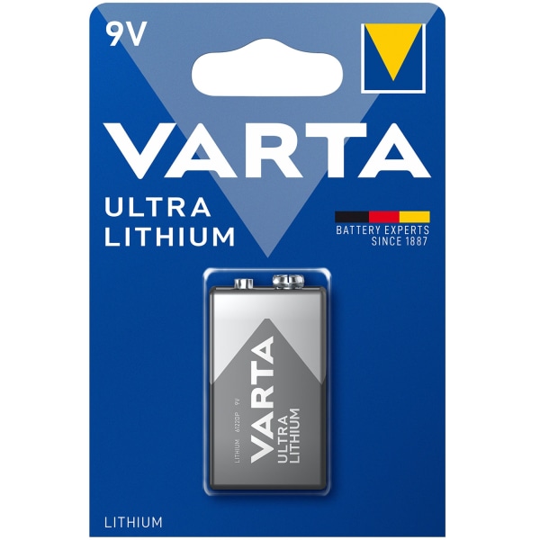 Ultra Lithium 9V -akku 1 kpl