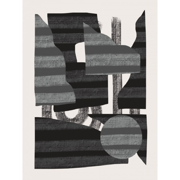 Abstract Stripe Minimal Collage 26 - 30x40 cm