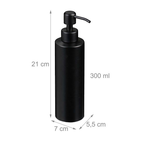 Sæbepumpe i rustfrit stål 300 ml