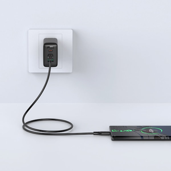 Puhelinkaapeli USB-C 60W 20V 3A 1,2m valkoinen