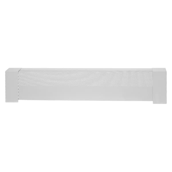 Udskiftning af dæksel til fodpanelvarmer, 90 cm stål, hvid