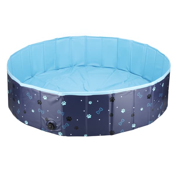 Folding Dog Pool XL – 120x30 cm, holdbart design