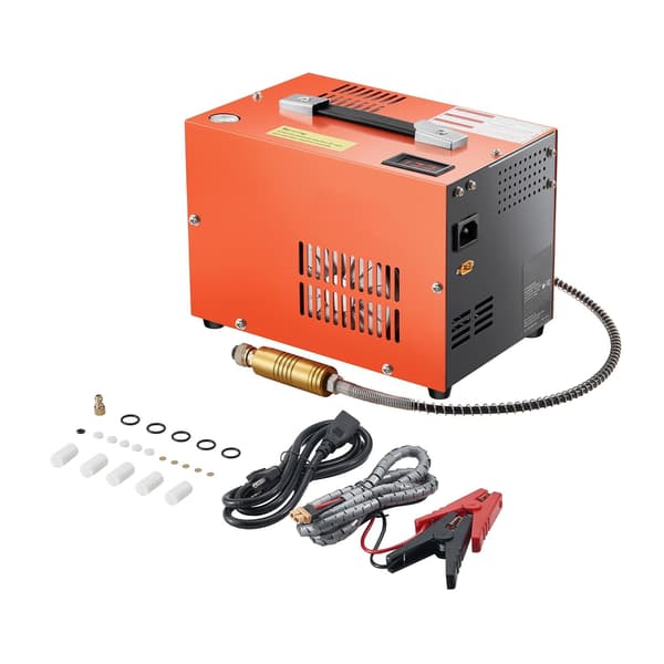 PCP luftkompressor 4500 PSI, AC-DC, ventilatorkøling, manuel stop
