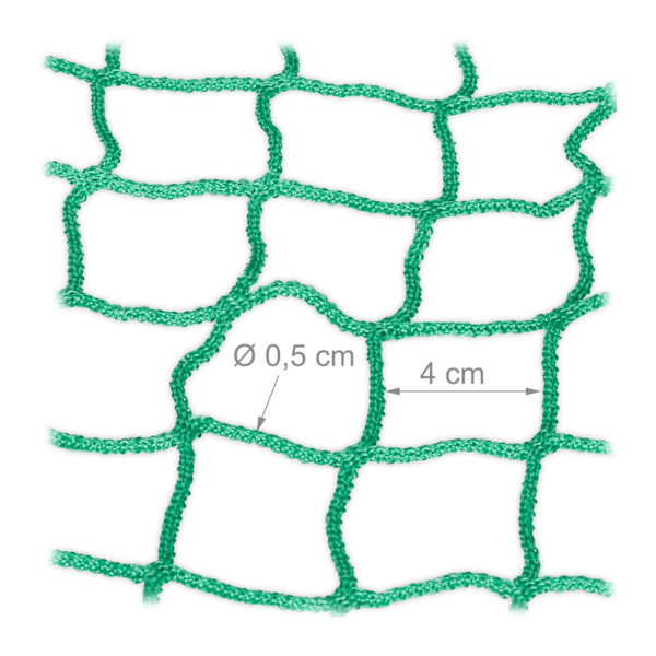 Grönt släpvagnsnät 2,3 x 3,5 m