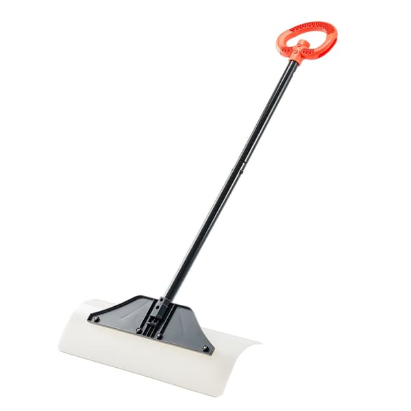 Sneskovl, 24-tommer HDPE-blad, ergonomisk greb