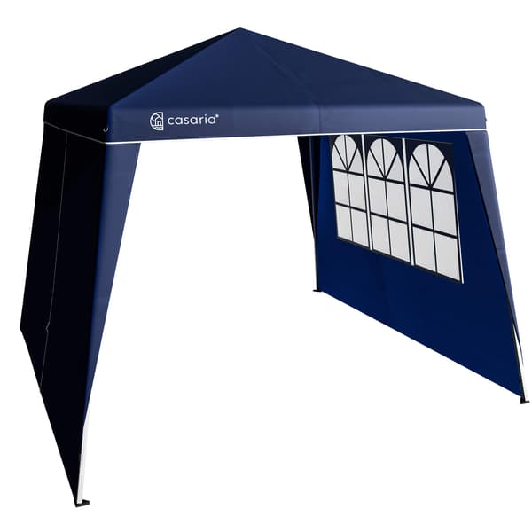 Pavillon sidepaneler, 2-pak, blå, 3x3m, lynlås