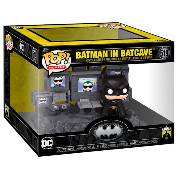 Batman i Batcave Action Figur, samleobjekt DC Comics Toy