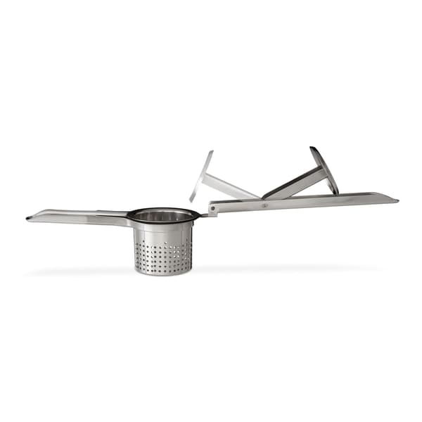 Potatis- och spaetzlepress, rostfritt stål, potatispress, potatispress, silver