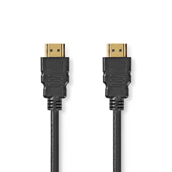 Premium High Speed ​​HDMI ™ kabel med Ethernet | HDMI™ Kontakt | HDMI™ Kontakt | 4K@60Hz | 18 Gbps | 1.50 m | Rund | PVC | Svart | Label