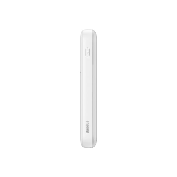 Powerbank med display 10000mAh 22,5W Comet Series + USB-A - USB-C-kabel 0,3m vit