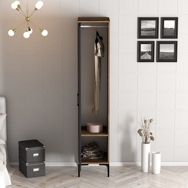 Garderobe Kumsal P - Valnød, antracit