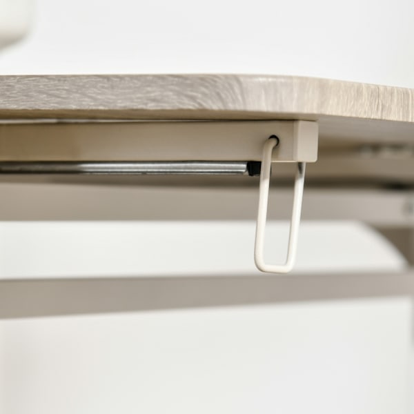 3-Osainen Istuinryhmä Ruokailuryhmä, Jossa 2 Tuolia Ja 1 Pöytä Ruokapöytäsetti Ja Taitettava Pöytälevy Teräs Mdf Luonnollinen + Valkoinen 120 X 60 X 7