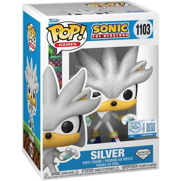 POP-figur Sonic The Hedgehog Silver Exklusiv