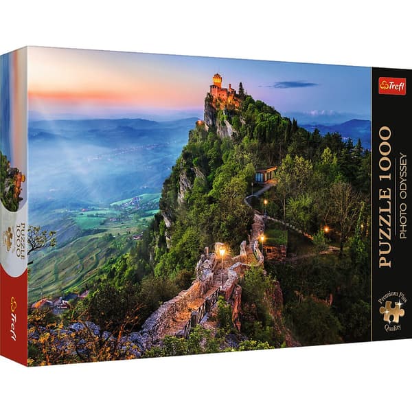 Trefl Premium Plus Puzzle Cesta Tower, San Marino, 1000 kpl