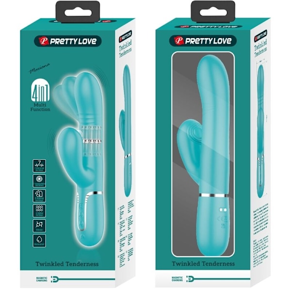 Pretty Love - Multifunktion G-Spot Vibrator Aqua Green