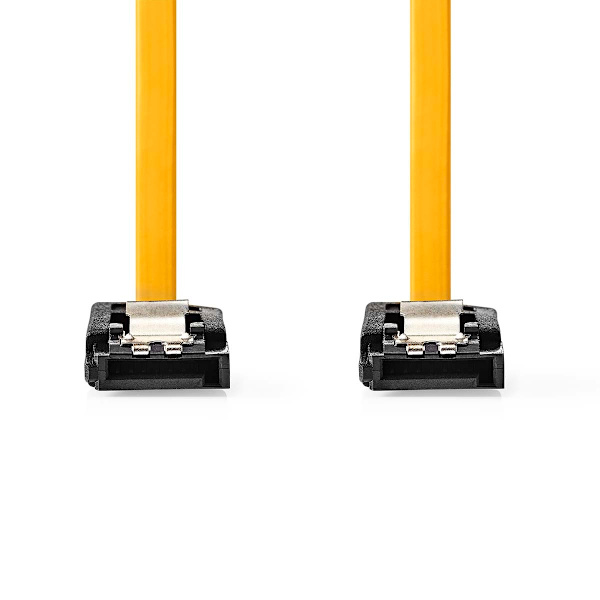 SATA kaapeli | 6 Gbps | SATA 7-Pin naaras | SATA 7-Pin naaras | Niklattu | 1.00 m | Litteä | PVC | Keltainen | Laatikko