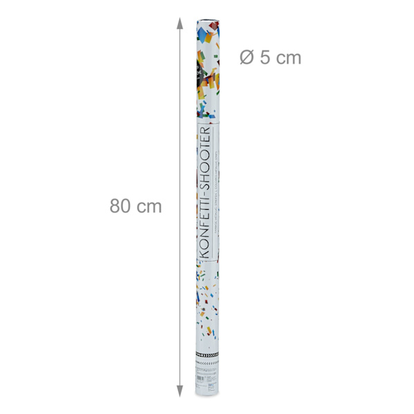 Konfettikanuuna 80 cm värikäs
