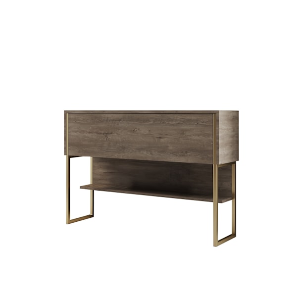 Kommod Luxe - Guld, Valnöt