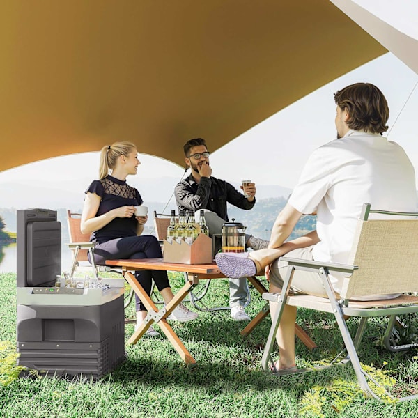 30 litran kompressorin kylmälaatikko sähköinen jäähdytyslaatikko LED ECO-tilaliitännällä viileäpitotoiminto pakastinrasia thermobox minijääkaappi 12/2