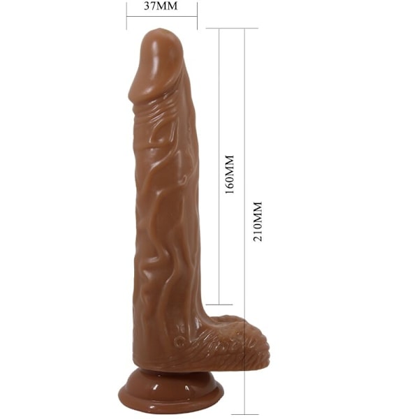 Baile - Bodach Realistisk Vibrator Med Fjärrkontroll Sugkopp