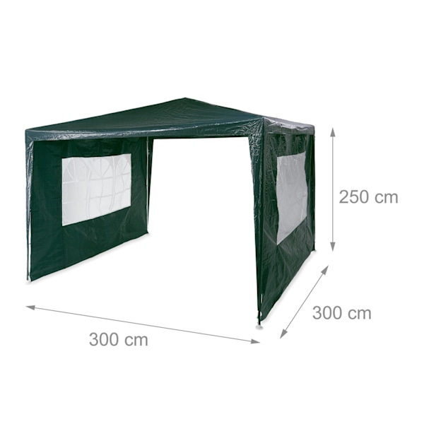 Juhlateltta 3x3 m 2 seinät