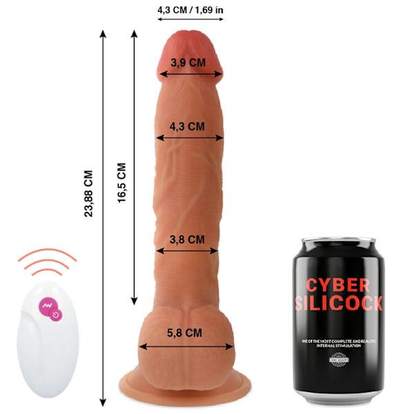Cyber ​​Silicock - Fjärrkontroll Realistic Master Ben 23,88 Cm -O- 4,3 Cm