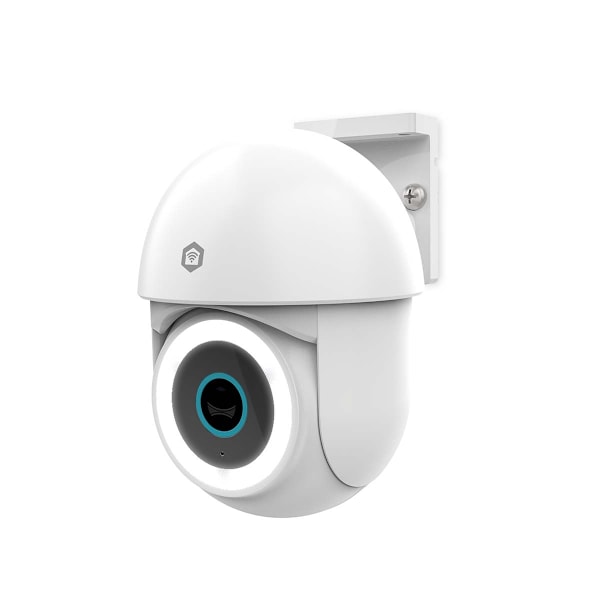 SmartLife utomhuskamera | Wi-Fi | Spotlight | 3MP Full HD 1296p | Panorering | IP65 | Cloud Storage (tillval) / microSD (ingår ej) / Onvif | 5 V DC |