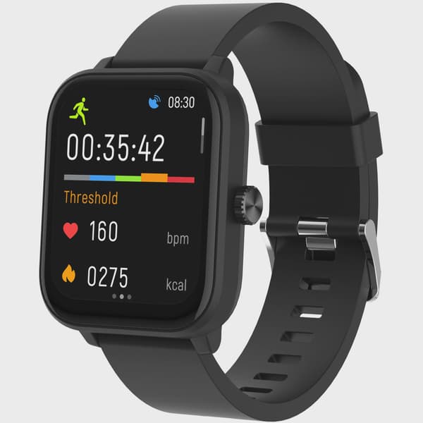 Smartwatch med GPS, puls- og iltsensor, sort