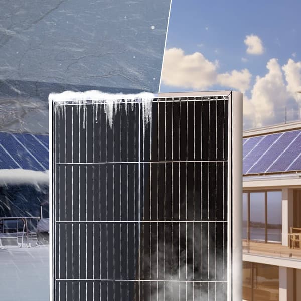 200W monokristallin solpanelsats, 12V, 2 paneler, styrenhet