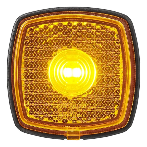Sidemarkeringslygte 9-30V rav 61 x 61 mm LED
