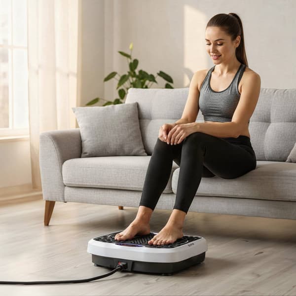 Vibrationsplattform med motståndsband, Bluetooth, 5 program