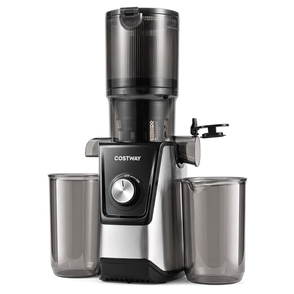 Slowjuicer med 11 cm indføringstragt og reversfunktion, sort