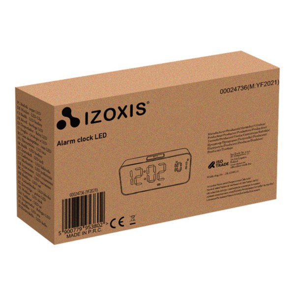 Herätyskello - LED-kello Izoxis 24736