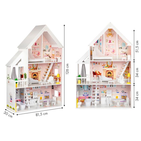 Dockhem i trä XXL Powder Residence ECOTOYS
