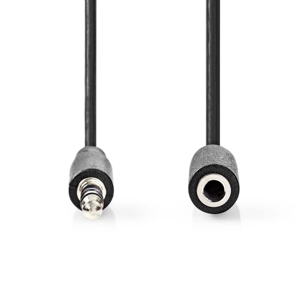 Stereo Audio kabel | 3.5 mm Hanstik | 3.5 mm Hunstik | Nikkelpla