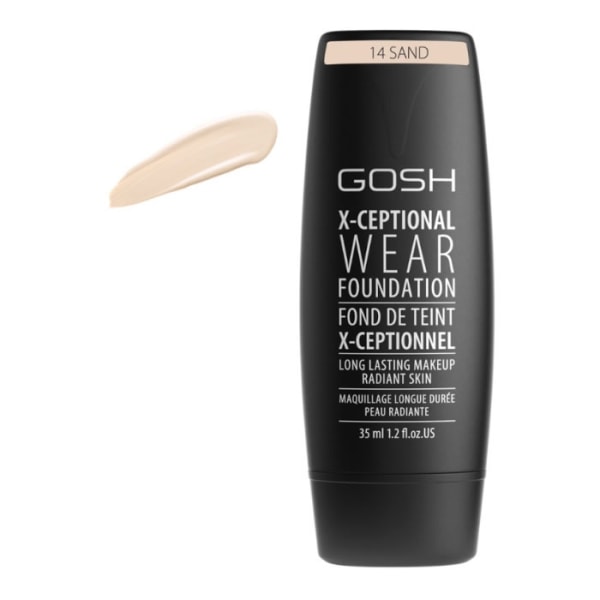 Gosh X-Ceptional Wear Foundation Long Lasting Makeup 14 Sand 35m
